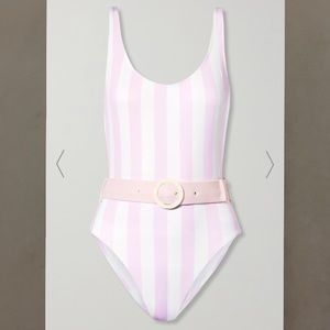 NWT Solid and Striped Anne-Marie Striped Swimsuit